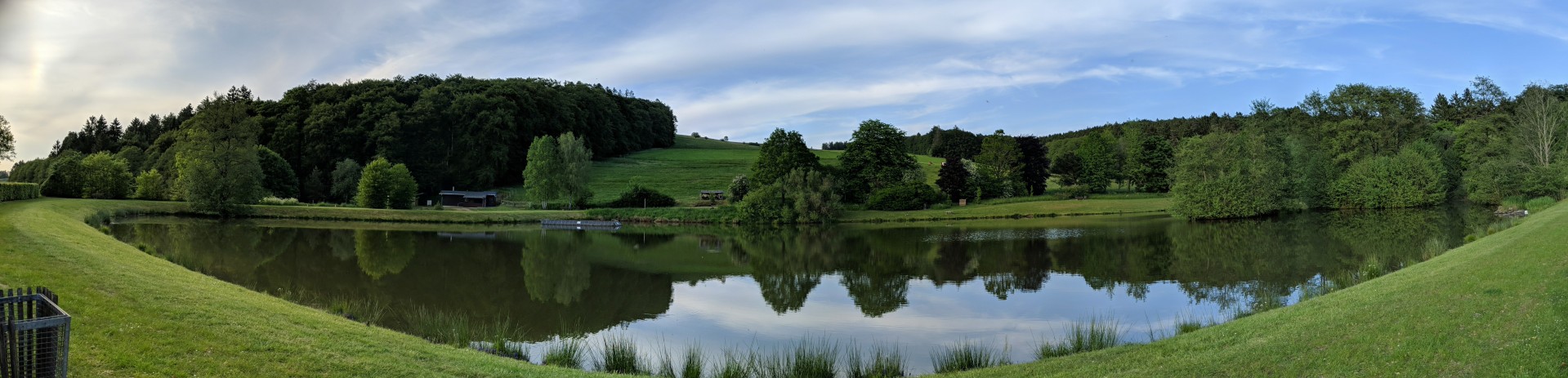 Blick auf den Stausee im Ortsteil Dreis